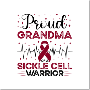 Proud Grandma Of A Sickle Cell Warrior Sickle Cell Awareness Posters and Art